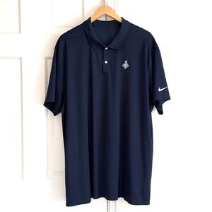 Nike Men's Dark Blue Dri-Fit Polo Shirt